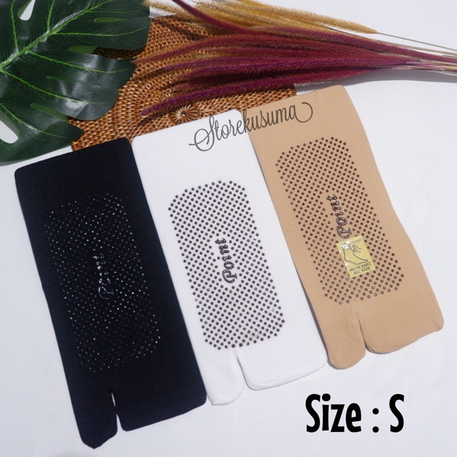 KAOS KAKI STOKING JEMPOL TIPIS ANTI SLIP ada 3 ukuran panjang
