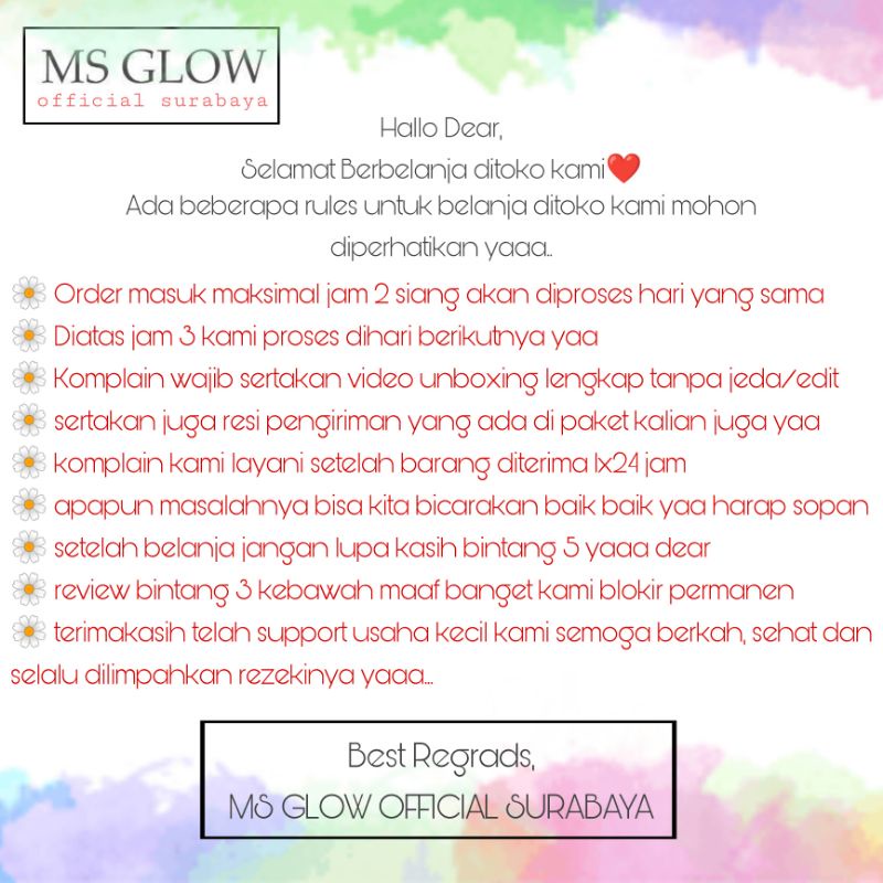 MS Glow Paket Wajah Luminous Series / Perawatan Wajah Bekas Noda Jerawat Ms Glow-2