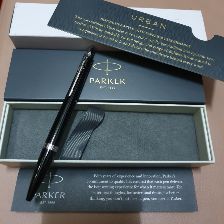 

PS-Pulpen Parker Urban Black CT BP TB Ballpoint Klip Silver