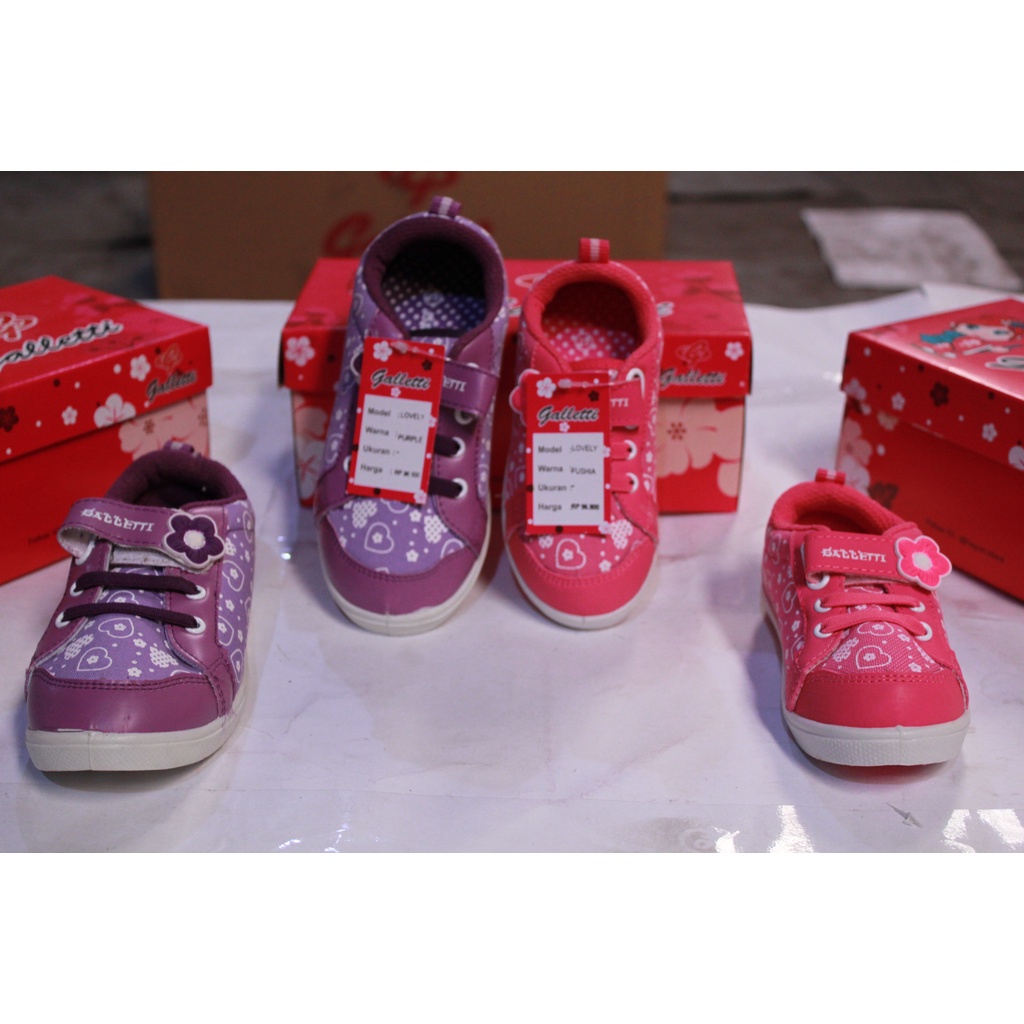 SEPATU ANAK SNEAKERS  BUKAN SEPATU SANTICA  FASHION ANAK PEREMPUAN -GALLETTI LOVELY-