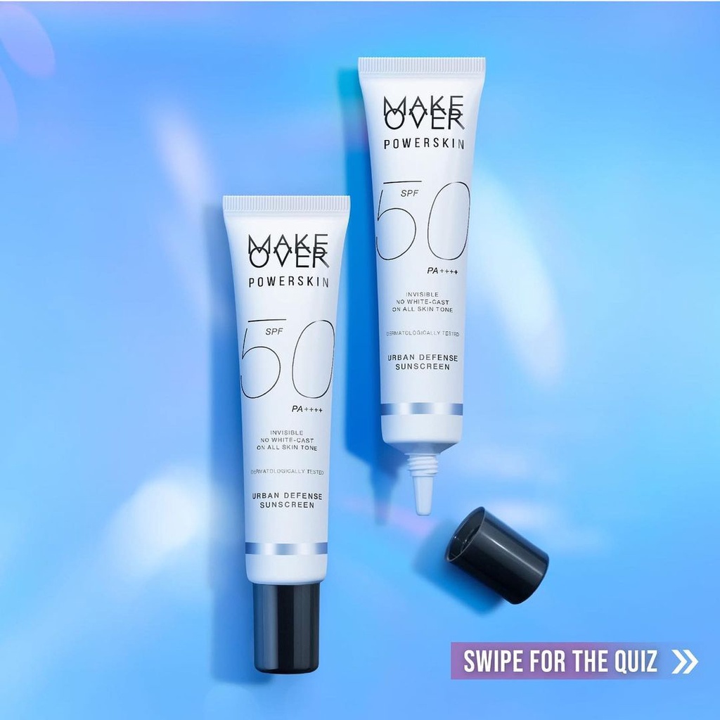 ★ BB ★ MAKE OVER Powerskin Urban Defense Sunscreen 40ml - Sunscreen Wajah