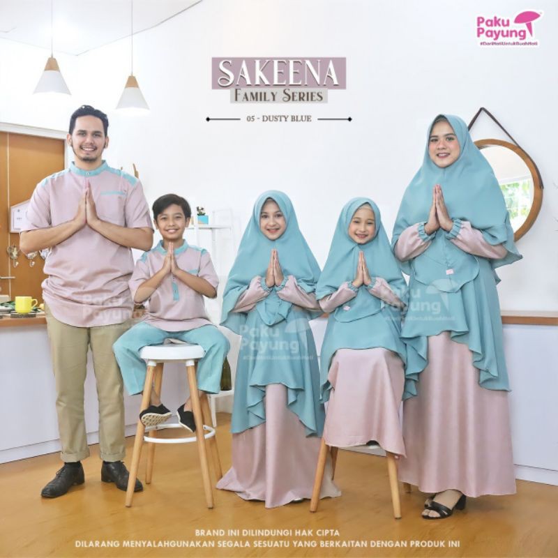 Gamis Sakeena Paku Payung || Sakeena Family Set by Paku Payung || Couple Koko Sakeena
