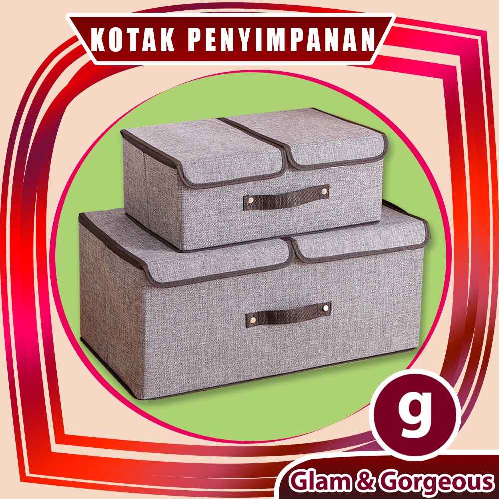 Storage Box Baju Tempat Penyimpanan Pakaian Keranjang Medium atau Large USB002