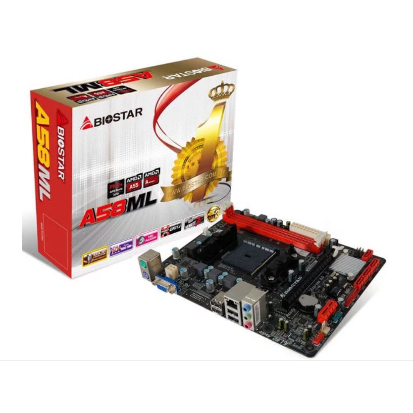 MOTHERBOARD BIOSTAR A58ML SOKET FM2+