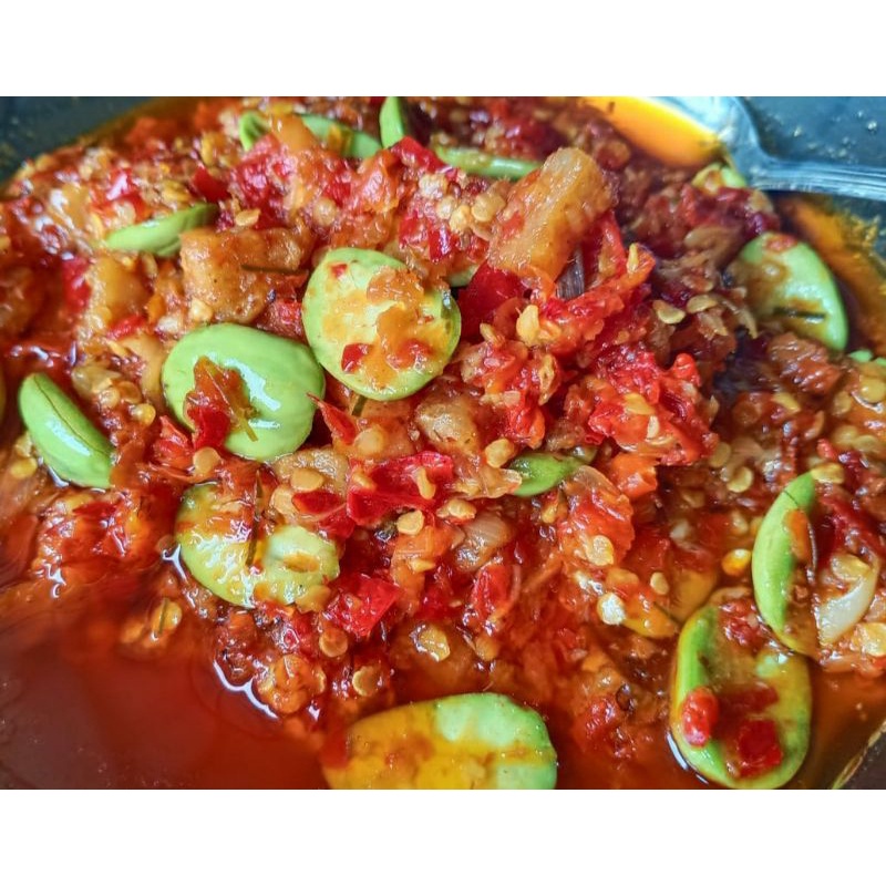 

sambal nyolot asin pete /sambal enak gurih / sambal baby cumi 180gr