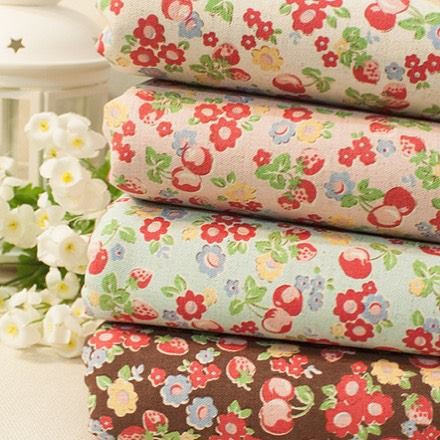 Kain  linen motif bunga kecil dengan berbagai warna pilihan,jual persetengah meter,cocok buat sarung