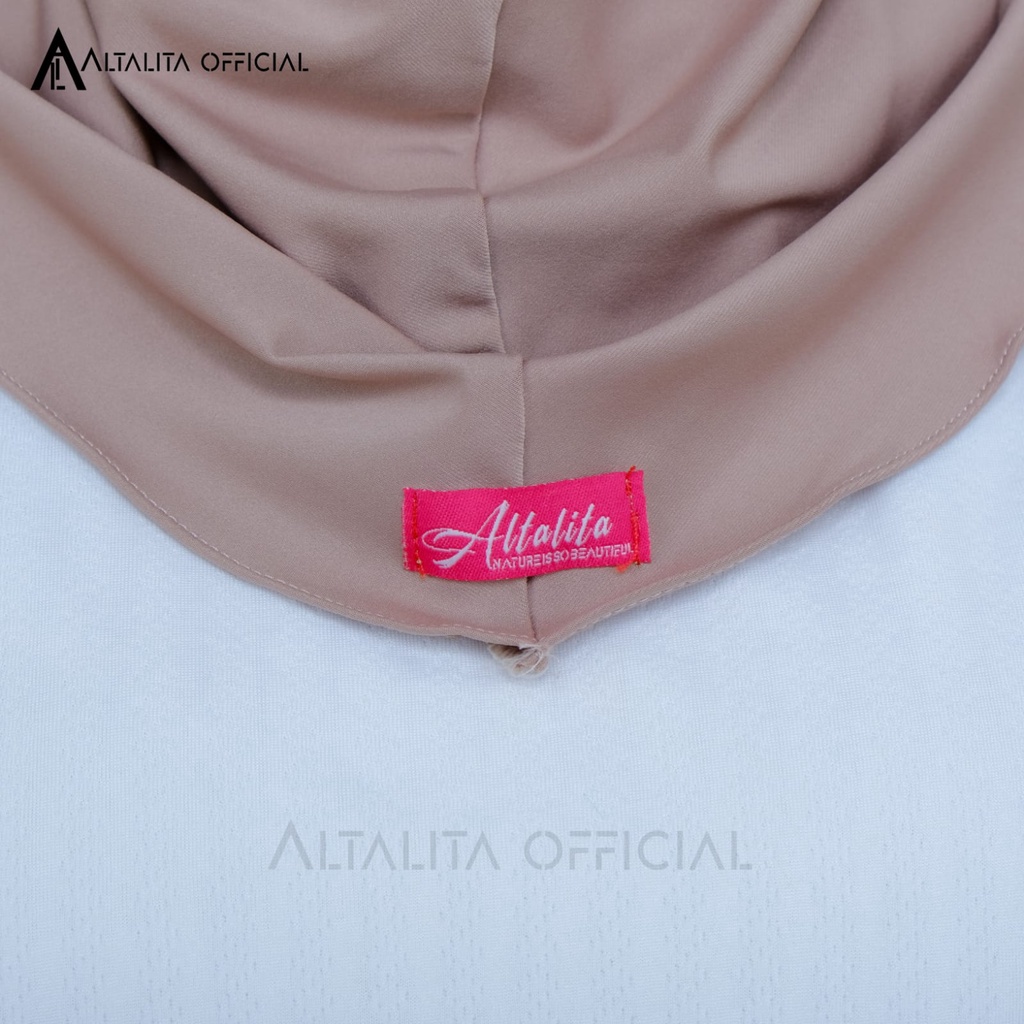 Altalita - Hijab Sport Bergo Zyta Instan Polos Non Pet Terbaru Bahan Jersey Premium Cocok untuk Olahraga Volly Futsal Senam dan Sehari-hari