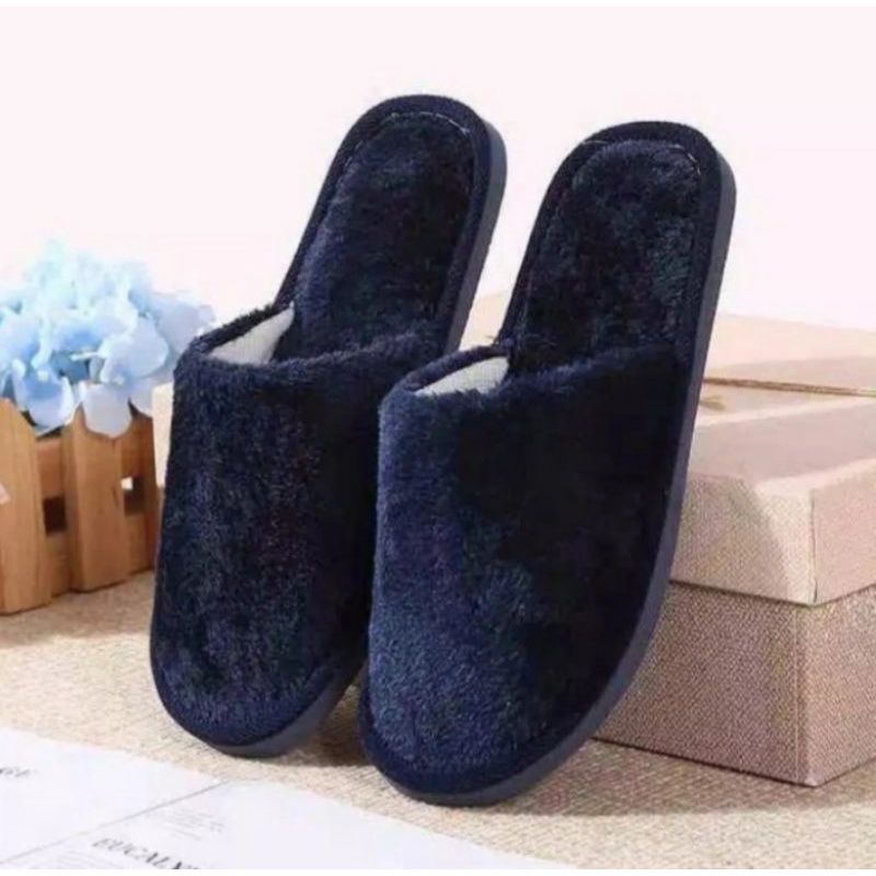Sandal hotel bulu bulu indoor sleeper rumah sandal rumah