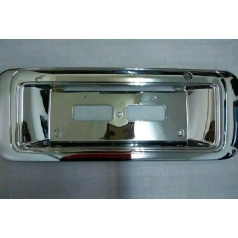 list bagasi belakang plat nomor mobil kijang kapsul lgx 1997 sd 2004 chrome