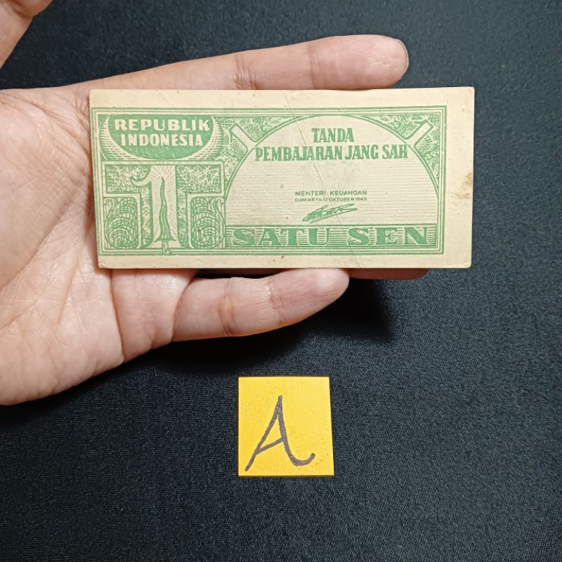 uang kuno 1 sen ORI. (A)