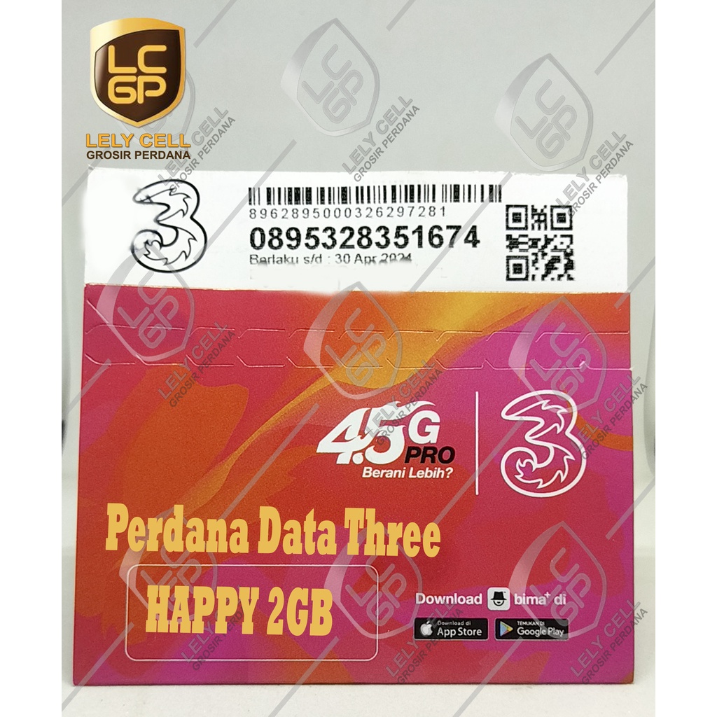 Perdana Data Tri HAPPY 2 ( Three )