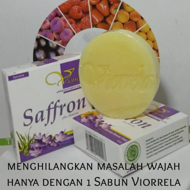 SABUN SAFFRON + SPIRULINA ORIGINAL SUDAH BPOM