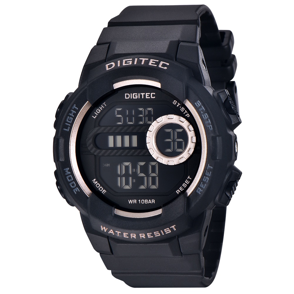 DIGITEC Jam Tangan Digital Unisex BDG-7120T Water Resist-BK-4B