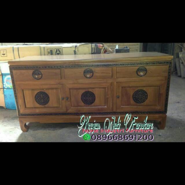 Meja tv hongkong jati/bufet tv/bufet tv jati/meja tv jati/meja jati/diswar