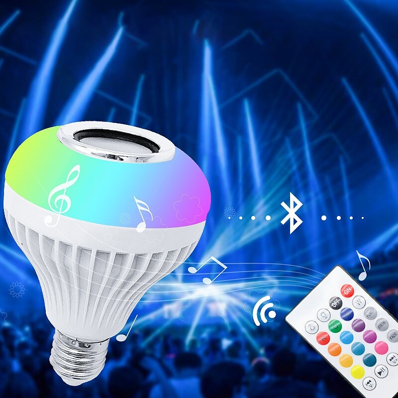 Bohlam LED RGB E27 6W Bola Lampu Pintar Bohlam Led Rgb with Bluetooth Speaker