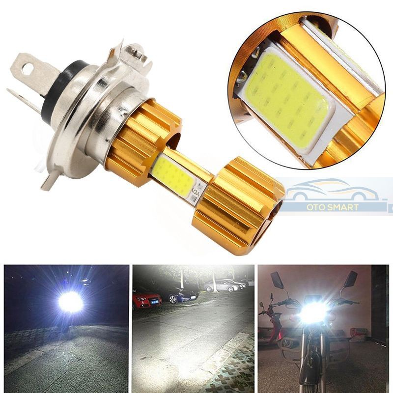 Lampu Led motor H4 / 3 Sisi COB