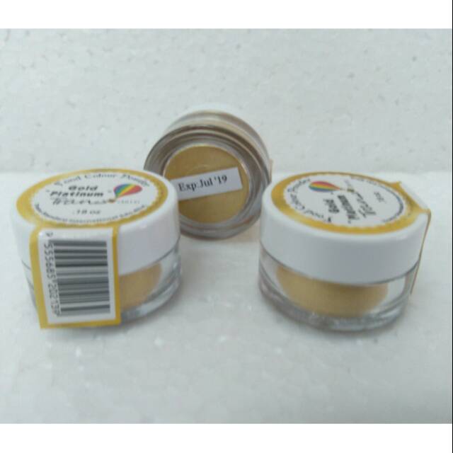 

Edible Luster Dust Gold / silver untuk decor Cake / Cookies