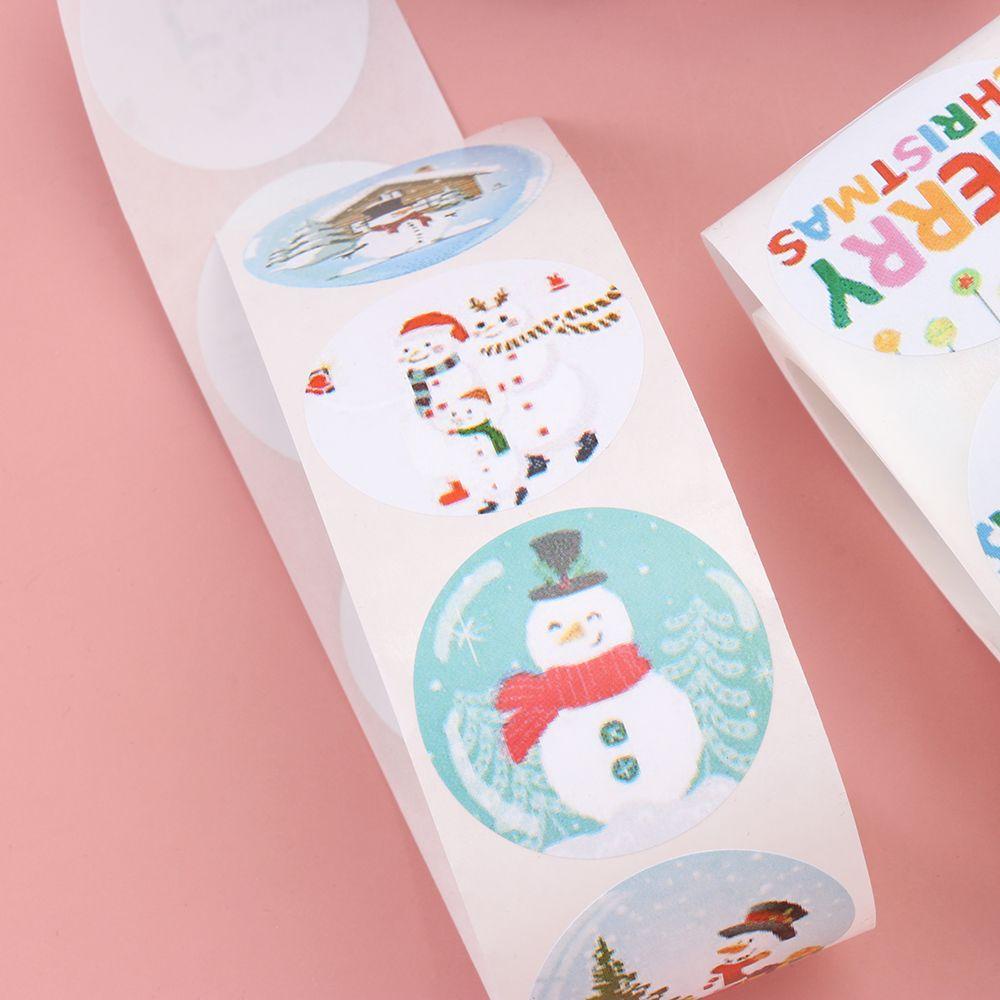 R-flower Stiker Natal Anak Kado Amplop Kemasan Baking Sign Seal Sticker