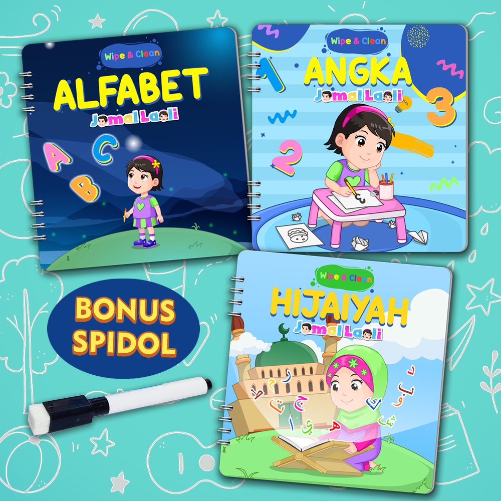 Paket Buku Wipe Clean Jamal Laeli Series - Buku Jamal Laeli
