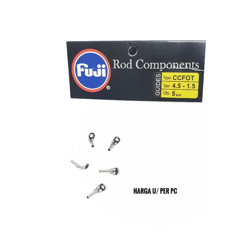 Ujung Joran UL Fuji Ring CCFOT 4.5-1.5 5-1.6 Top Guide Mamarit Pancing Anti Kriting Original Japan