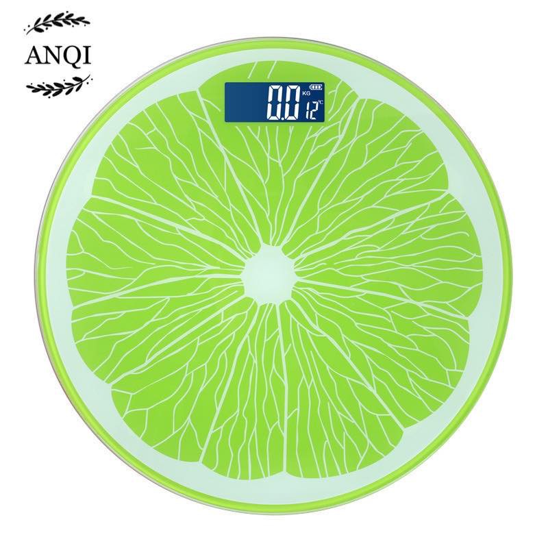 ANQI1888 Timbangan Badan lucu/Timbangan Badan Digital Motif Buah LSH