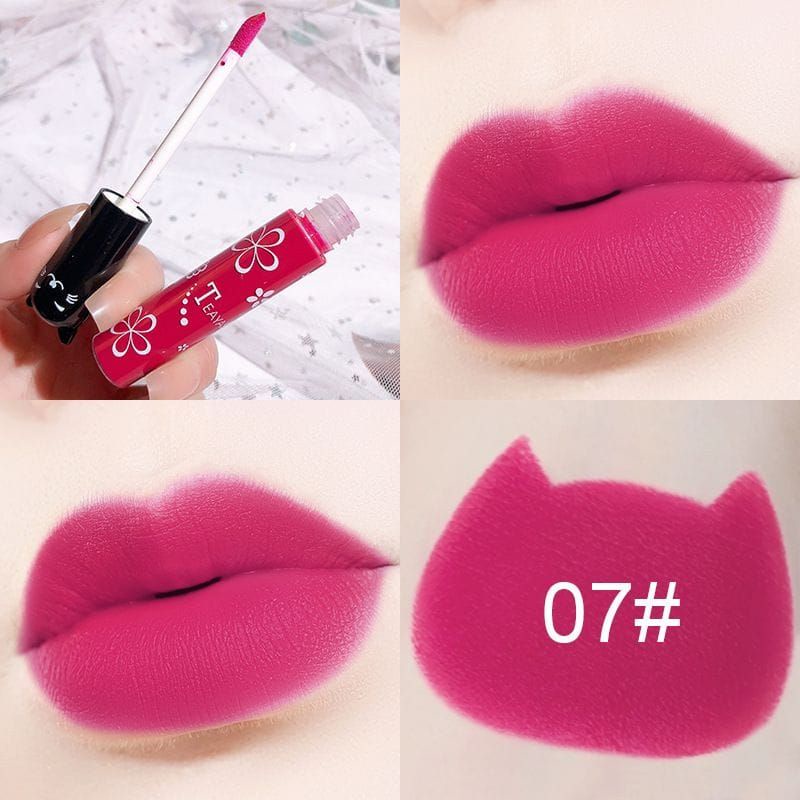 Medan Termurah Waterproof &amp; Long lasting Cat Cap Matte Lipgloss Teayason