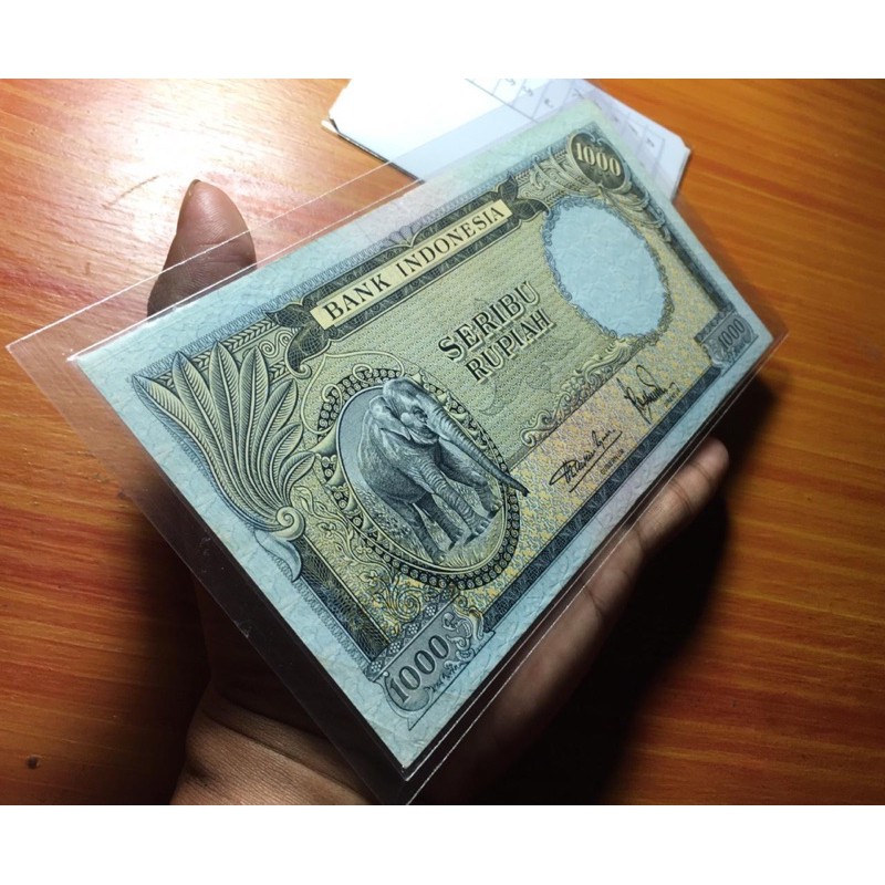 Uang Kuno 1000 Rupiah Seri Hewan Gajah XF XLVIi