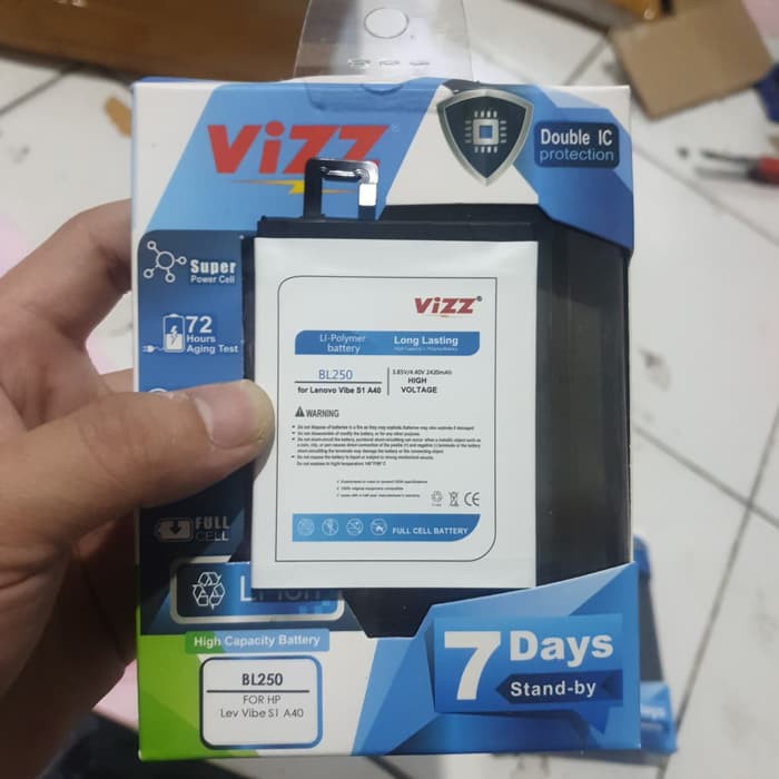 Vizz Batre Baterai Vizz Lenovo BL250 Vibe S1 Vibe S1 Lite S1LA50 S1C50 S1A40 A40 BL-250 BL 250