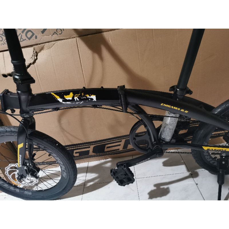 Sepeda Lipat 20 Sakoni Enigama 8.8 Alloy 8 Speed Sensah
