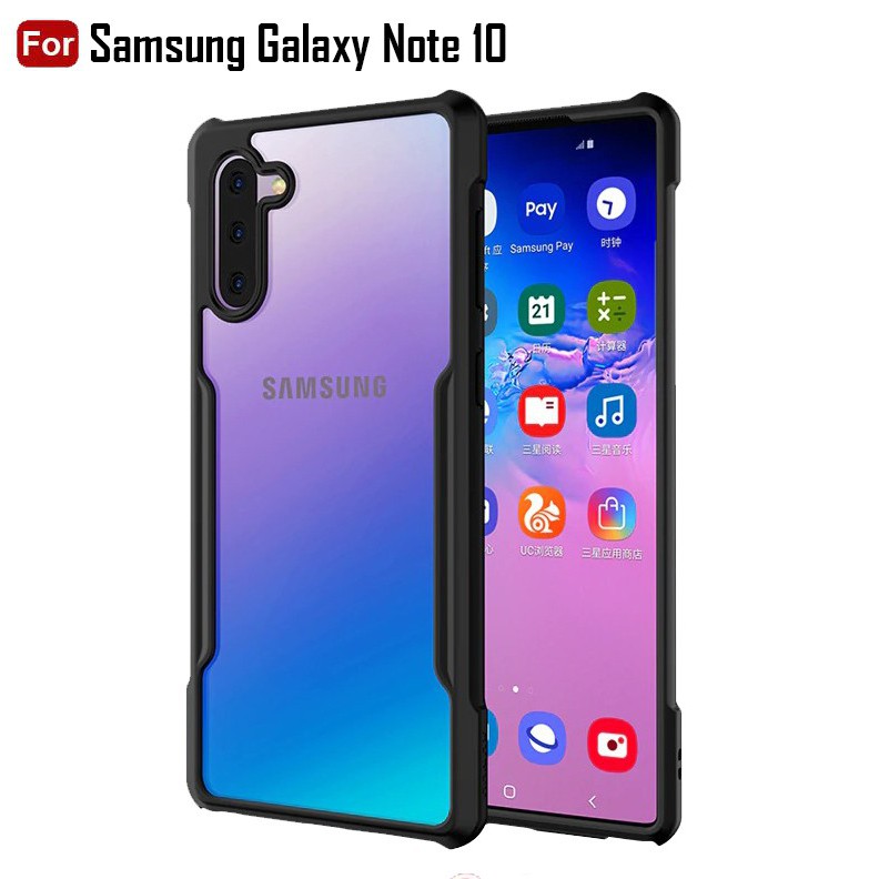Hardcase Samsung Galaxy Note 10 Shockproof Transparant Casing Samsung Note 10
