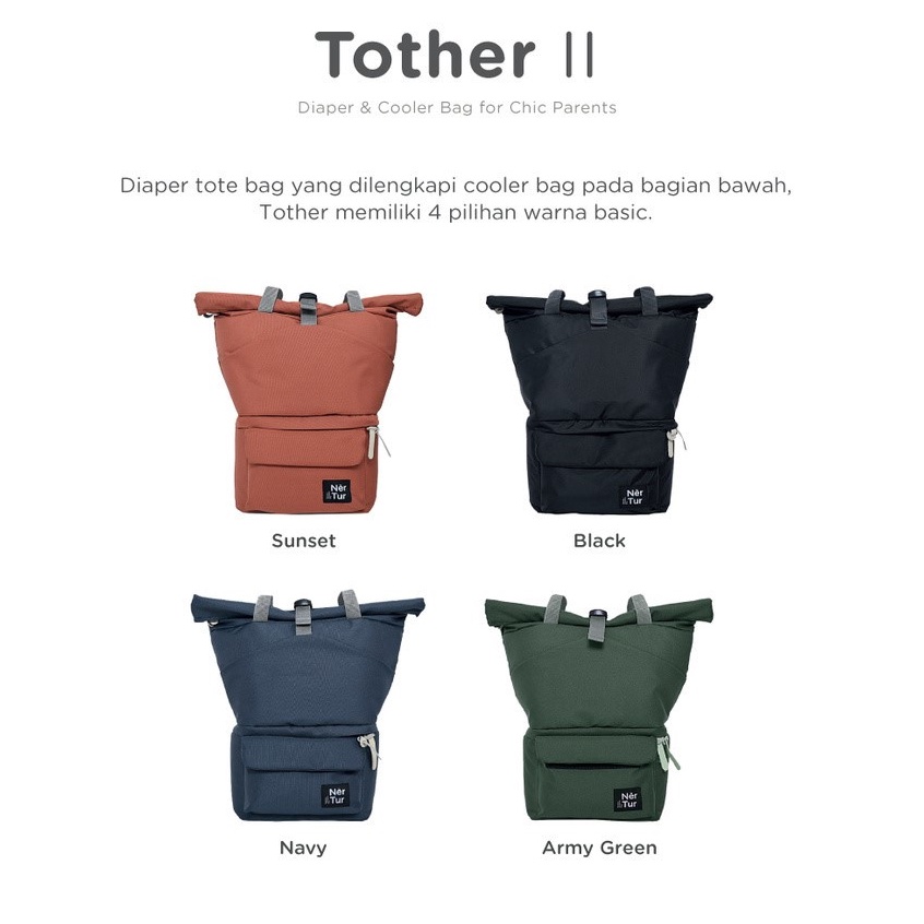 NERTUR Tas Perlengkapan Bayi Diaper &amp; Cooler Bag Tother II