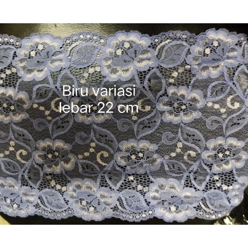 Renda bordir brukat kembang renda kain renda lebar renda kebaya renda mukena renda baju renda import