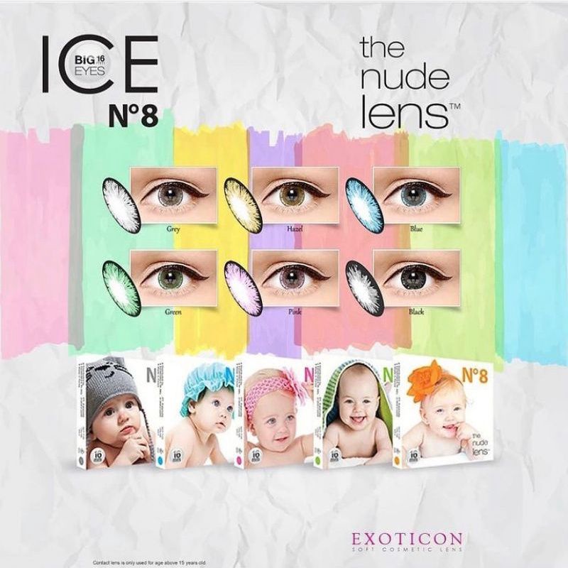 Ice N8 color / soflen ice n8 color / soflens warna bulanan / soflens ICE N8 color / softlens ice n8 colour