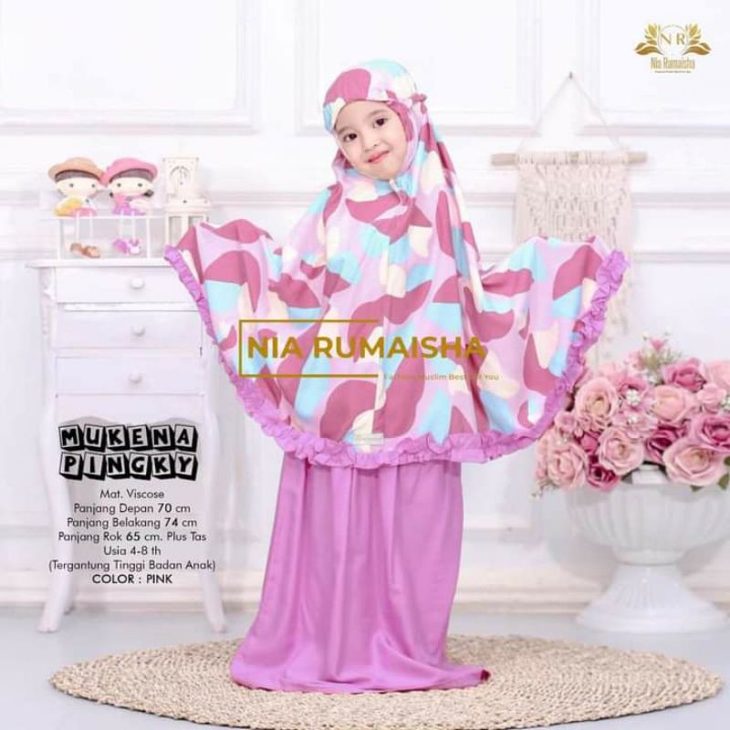 MUKENA ANAK PINGKY DARI NIA RUMAISHA