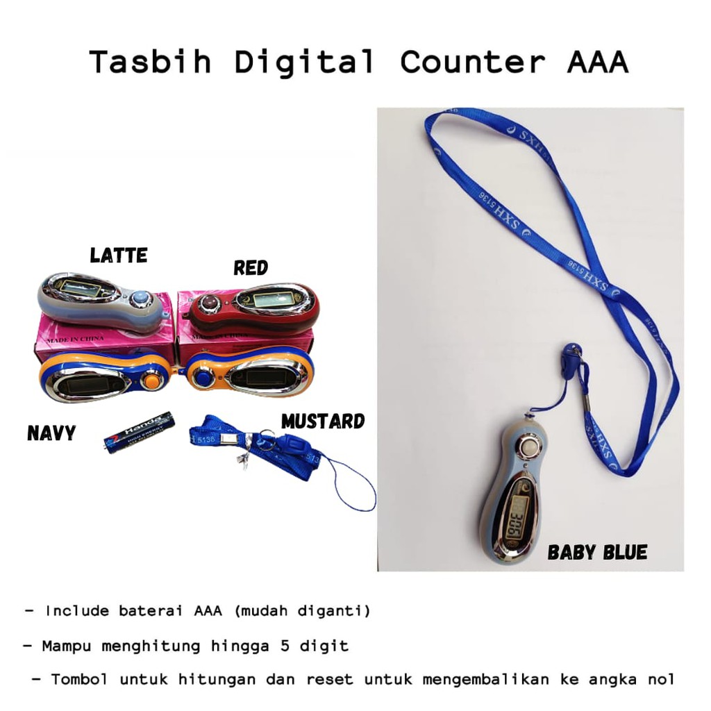 TASBIH DIGITAL COUNTER AAA / TASBEEH DIGITAL COUNTER