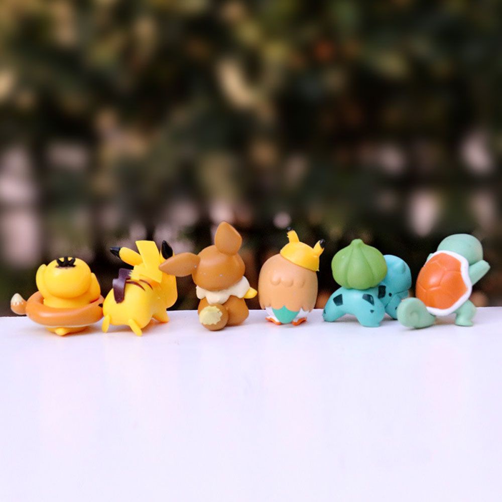 Needway  8Pcs/Set Pikachu Action Figures PVC Doll ornaments Pokemon Action Figures Pikachu Miniatures Model Toys Gifts Pokemon Doll Toys Figurine Model