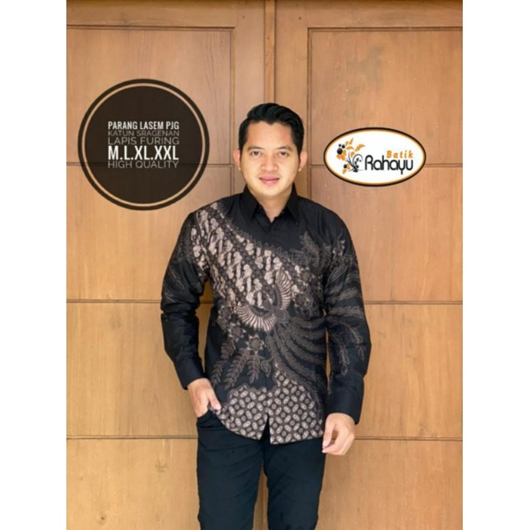 GROSIR KEMEJA  || HEM BATIK || BATIK PRIA MOTIF PARANG LASEM