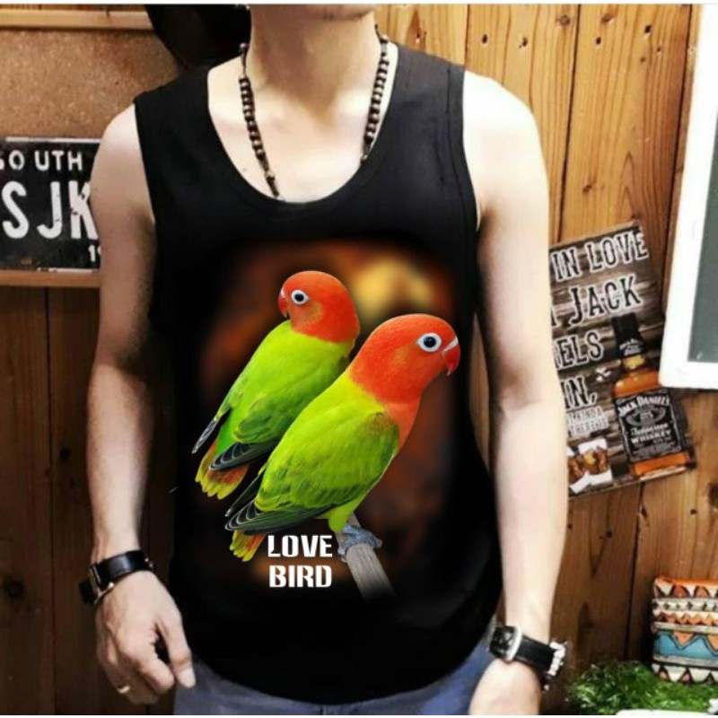 Lekbong pria burung lovebird duo