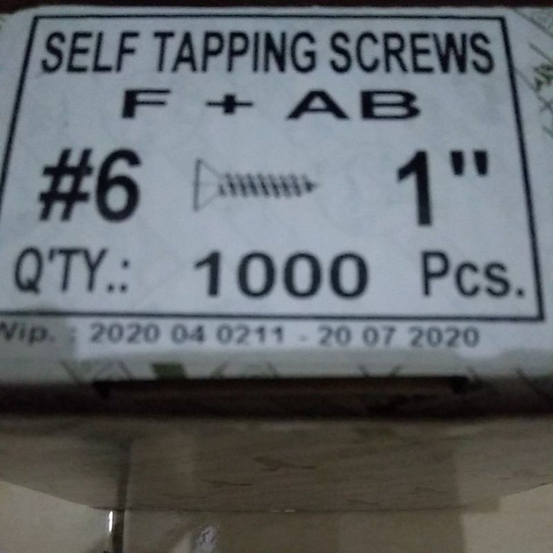 Skrup / Baut / Tapping Screws 6 x 1 &amp; 6 x 1 1/2