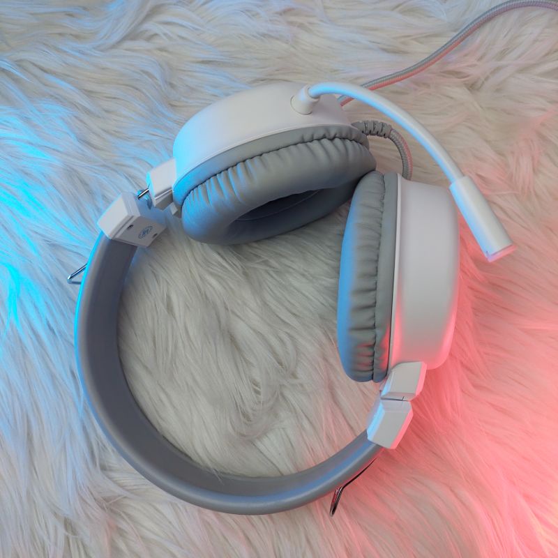 Headset Rexus Gaming F30+Mic WHITE(RGB LED)