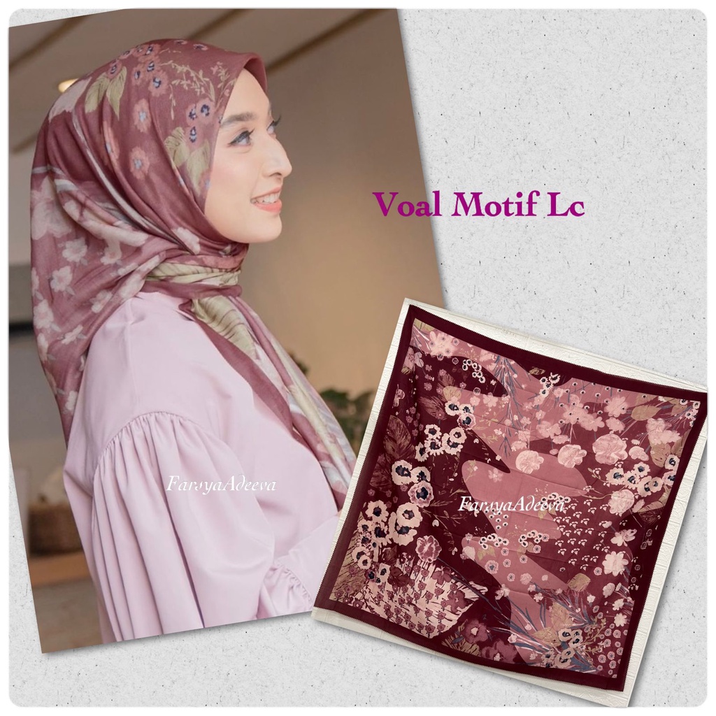 Kerudung Segiempat Deenay Lasercut Hijab Segi Empat Motif Denay Adeeva Jilbab Motif Rumah Hija'b-DAHLIA MANGGIS