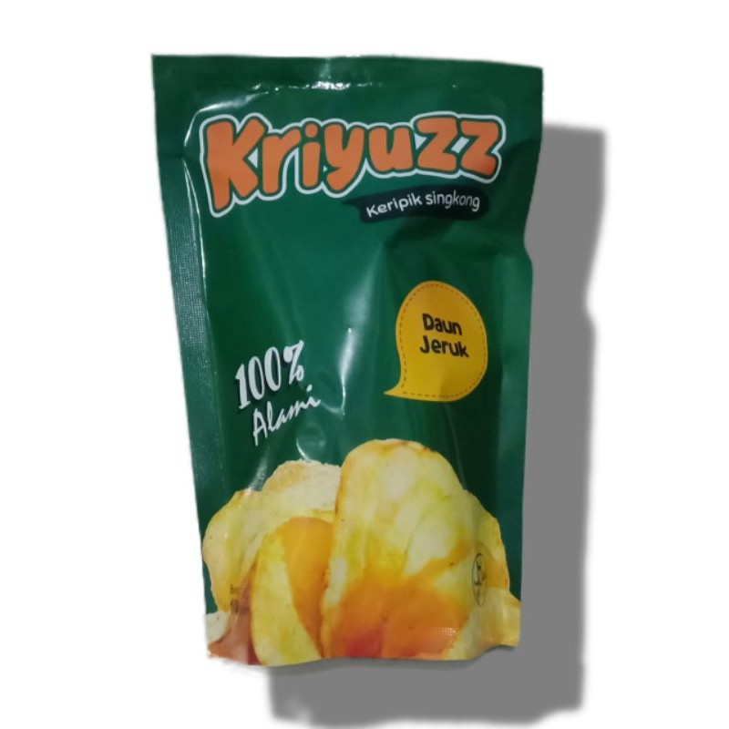 

Kriyuzz keripik singkong aneka rasa Varian Daun jeruk 100gr premium