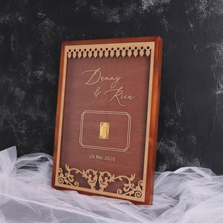 Frame Mahar Etnik | 30 x 45 cm | Bingkai Pigura Mahar ...