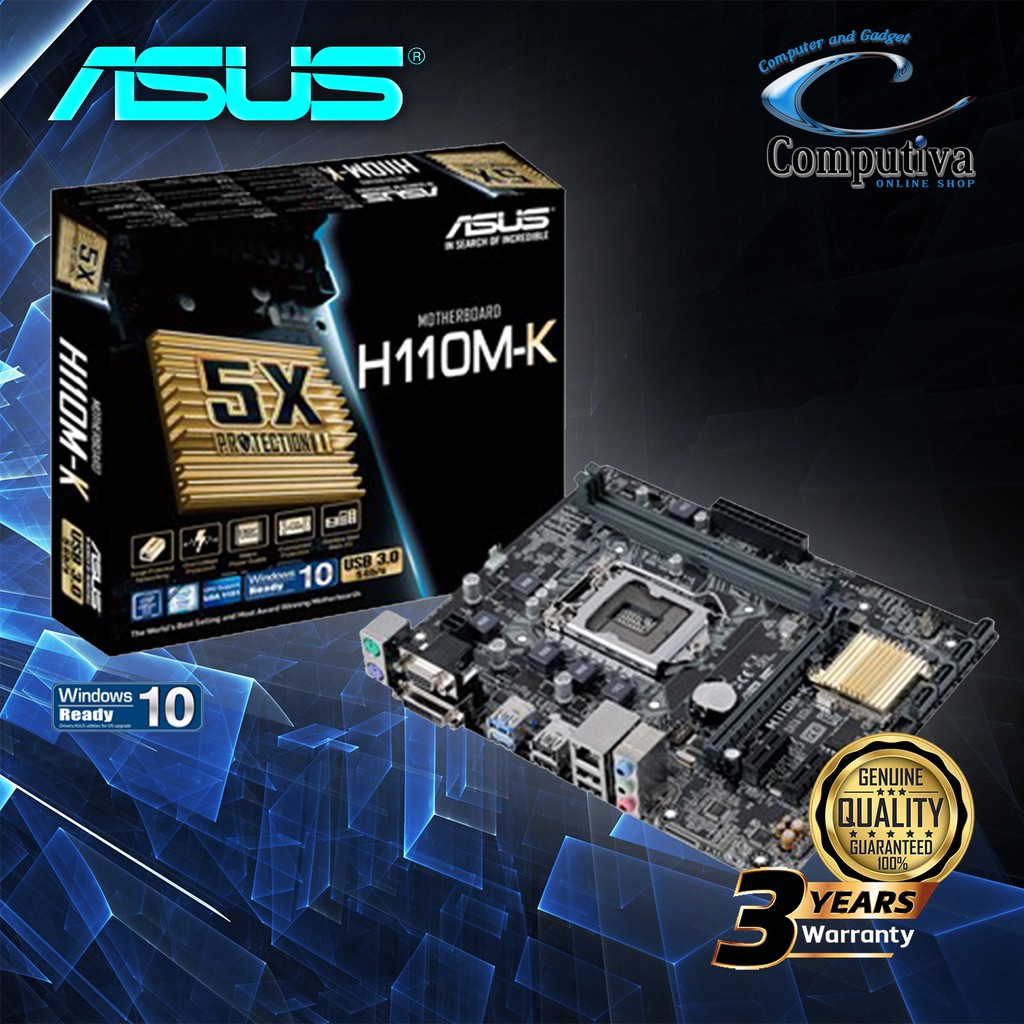 ASUS H110M-K (LGA 1151, H110, DDR4)
