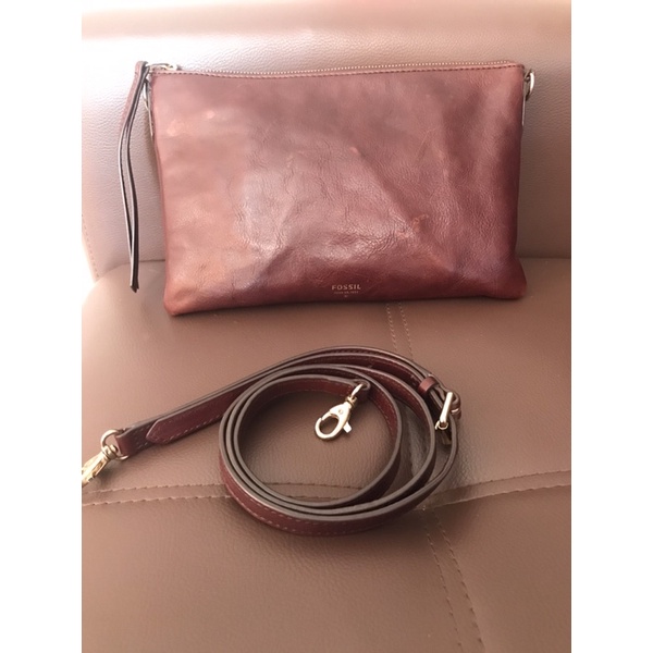 tas selempang slempang fossil preloved second crossbody