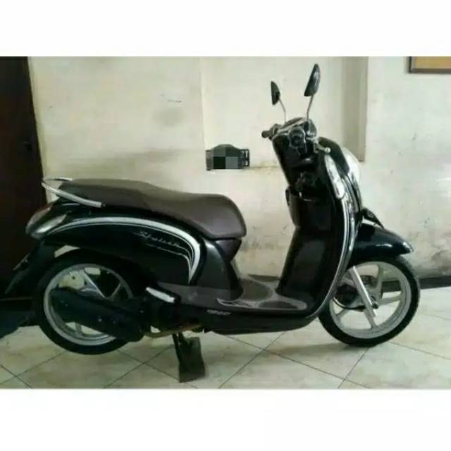 cover inner lower legshield kontak scoopy fi k16 hitam