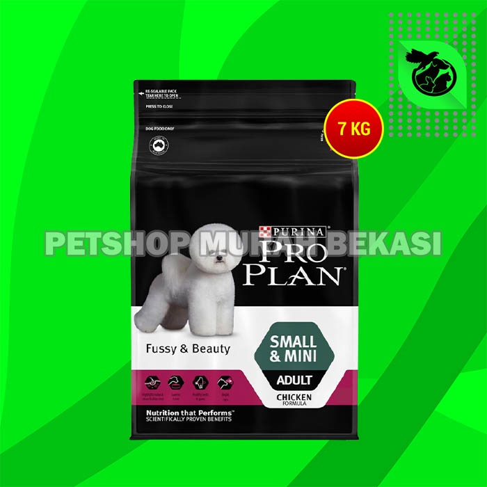 Makanan Anjing Pro Plan Adult Small Mini Fussy &amp; Beauty 7kg Dog Food 7 kg