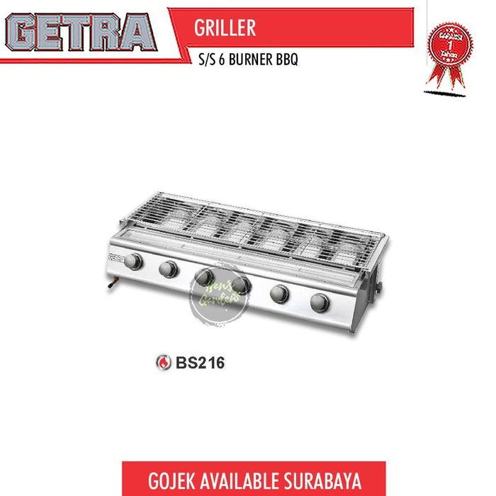 Roaster alat pemanggang stainless steel 6 tungku GETRA BS 216