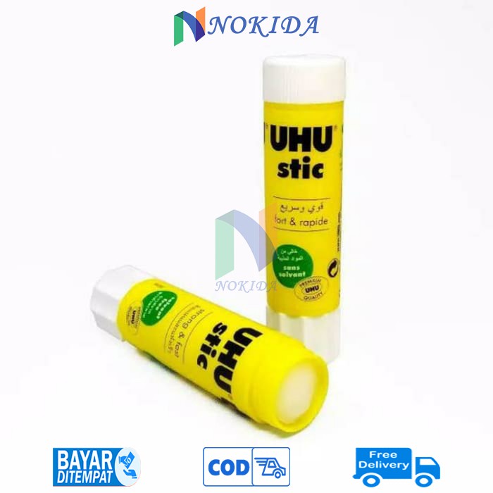 

Nokida Lem Stic UHU 8.2 gram / Glue Stick Perekat Kertas Super