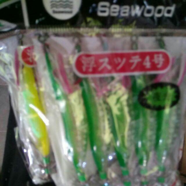 Kail umpan pancing cumi - SEAWOOD squid jig udang 4 inchi